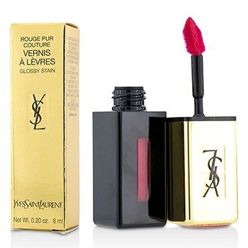 YVES SAINT LAURENT ROUGE PUR COUTURE VERNIS A LEVRES GLOSSY STAIN