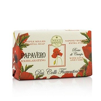 Nesti Dante Dei Colli Fiorentini Triple Milled Vegetal Soap - Poppy