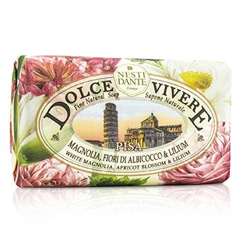 Nesti Dante Dolce Vivere Fine Natural Soap - Pisa - White Magnolia, Apricot Blossom & Lilium