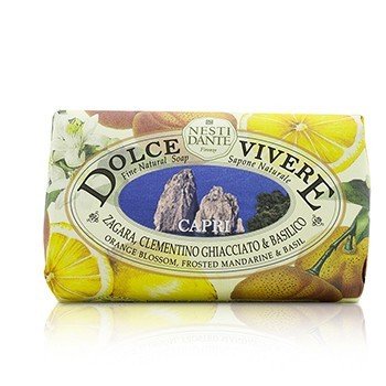 Nesti Dante Dolce Vivere Fine Natural Soap - Capri - Orange Blossom, Frosted Mandarine & Basil