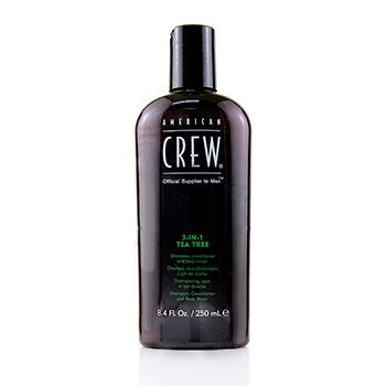 American Crew Men 3-IN-1 Tea Tree Shampoo, Conditioner and Body Wash