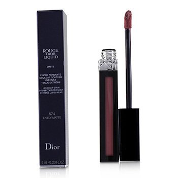 Rouge Dior Liquid Lip Stain - # 574 Lively Matte (Dusty Pink)