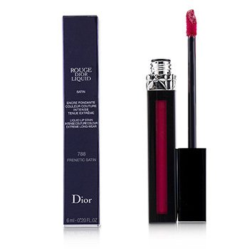 Rouge Dior Liquid Lip Stain - # 788 Frenetic Satin (Raspberry Pink)