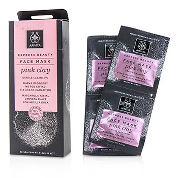 Apivita Express Beauty Face Mask with Pink Clay (Gentle Cleansing)