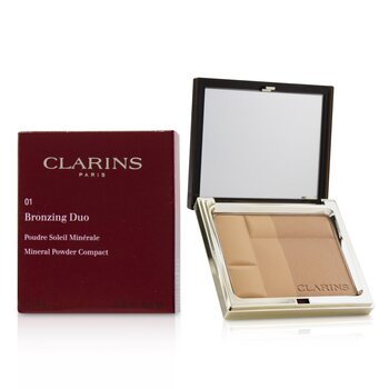 Clarins Bronzing Duo Mineral Powder Compact - # 01 Light