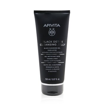 Apivita Black Detox Cleansing Jelly For Face & Eyes