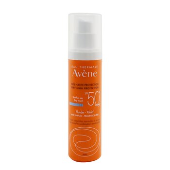 Avene Very High Protection Dry Touch Fluid SPF 50 - For Normal to Combination Sensitive Skin (Fragrance Free)