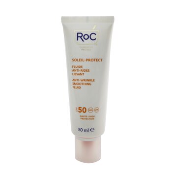 ROC Soleil-Protect Anti-Wrinkle Smoothing Fluid SPF 50 UVA & UVB (Visibly Reduces Wrinkles)