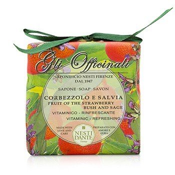 Nesti Dante Gli Officinali Soap - Fruit Of The Strawberry Bush & Sage - Vitaminic & Refreshing