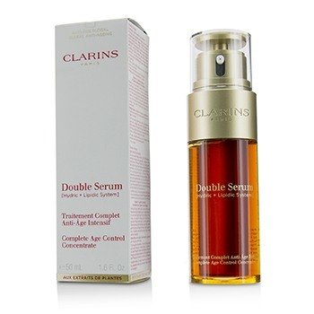 Clarins Double Serum (Hydric + Lipidic System) Complete Age Control Concentrate (Box Slightly Damaged)