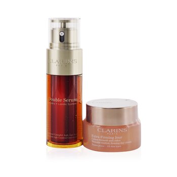 Clarins Double Serum & Extra-Firming Collection: Double Serum 50ml+ Extra-Firming Day Cream 50ml