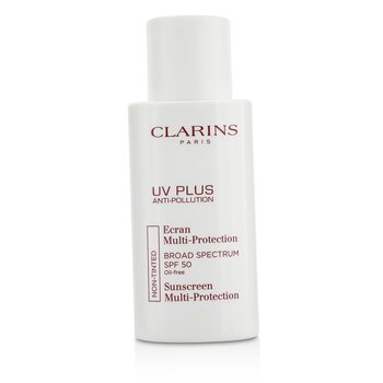 Clarins UV Plus Anti-Pollution Sunscreen Multi-Protection SPF 50 - Non Tinted (Box Slightly Damaged)