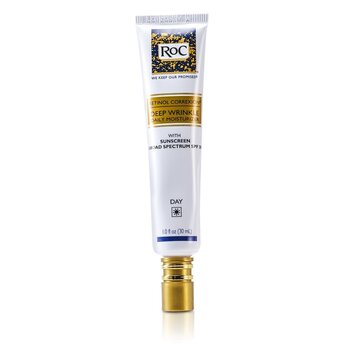 ROC Retinol Correxion Deep Wrinkle Daily Moisturizer With Sunscreen Broad Spectrum SPF 30 (Exp. Date 12/2022)