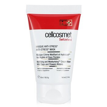 Cellcosmet & Cellmen Cellcosmet Anti-Stress Mask - Ideal For Stressed, Sensitive or Reactive Skin (Exp. Date: 08/2023)
