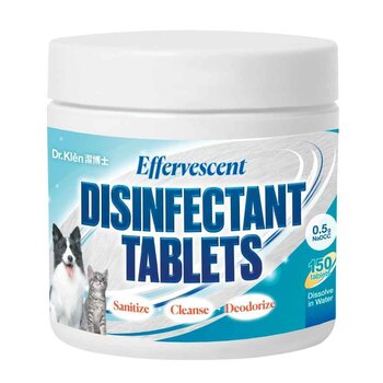 Dr. Klēn Effervescent Disinfectant Tablets for Pets - 150tabs