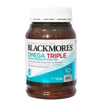 Blackmores Omega Triple Super Strength Fish Oil 150 Capsules [Parallel Import]